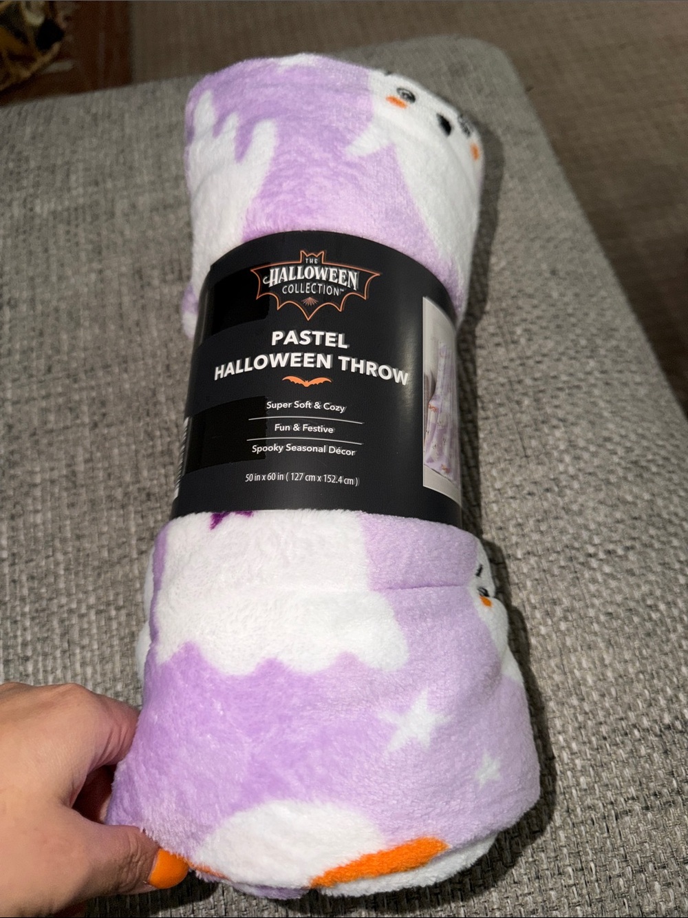 Pastel Purple Kids Pajamas Throw Blanket